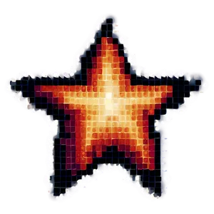 Cartoon Pixel Star Png 3 PNG image