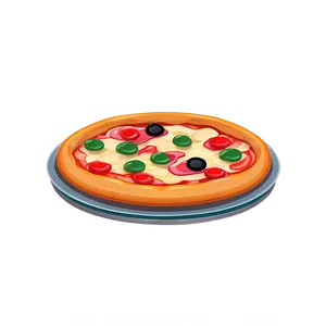 Cartoon Pizza In Oven PNG Bde PNG