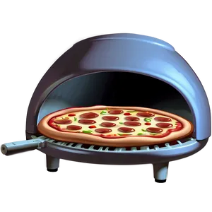 Cartoon Pizza In Oven Png Rir PNG image