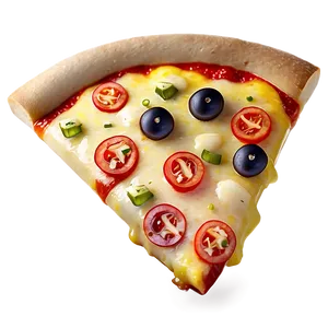 Cartoon Pizza Slice Toppings Png 06272024 PNG image