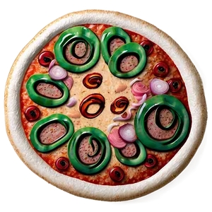 Cartoon Pizza Slice Toppings Png Prq PNG image