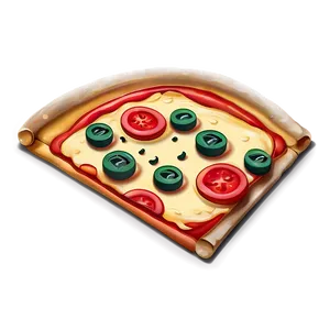 Cartoon Pizza Vector Illustration Png Ndw63 PNG image