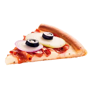 Cartoon Pizza With Onion Png Gqy33 PNG image