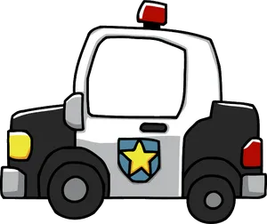 Cartoon Police Car Illustration
