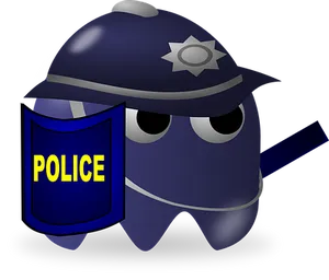 Cartoon Police Character PNG image