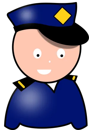 Cartoon Policeman Smile.png PNG