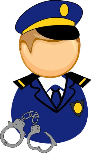 Cartoon Policemanwith Handcuffs.png PNG image