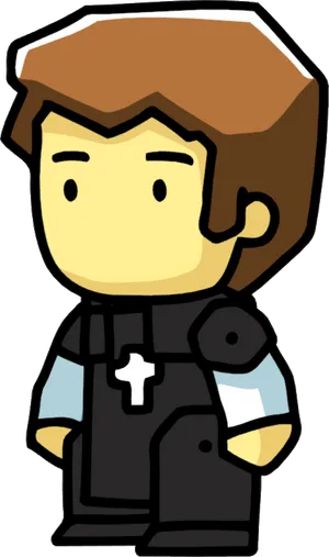 Cartoon Priest Character PNG image