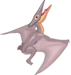 Cartoon Pterosaur Illustration