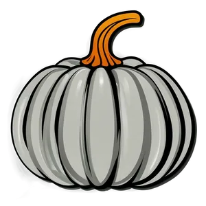 Cartoon Pumpkin Outline Illustration Png 06202024 PNG image