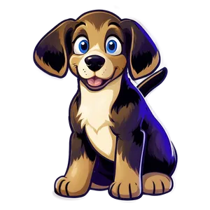 Cartoon Puppy PNG 05062024