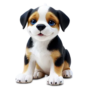 Cartoon Puppy PNG Xnv