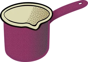 Cartoon Purple Saucepan PNG image