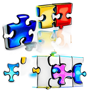 Cartoon Puzzle Pieces Png 06132024 PNG image