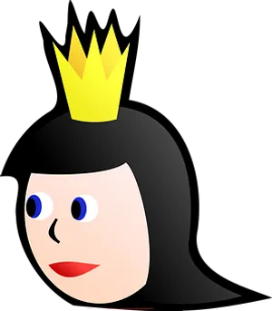 Cartoon Queen Portrait