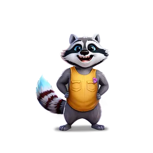 Cartoon Raccoon Character Png 14 PNG image