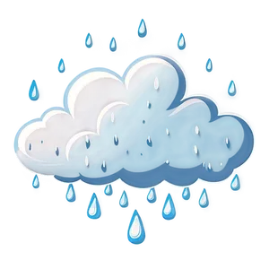 Cartoon Rain Cloud PNG 21 PNG