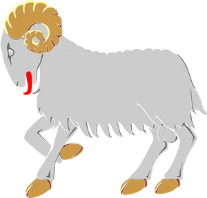 Cartoon Ram Illustration