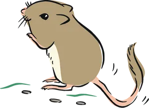 Cartoon Rat Illustration PNG image