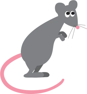 Cartoon Rat Illustration PNG image