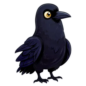 Cartoon Raven Character Png 25 PNG image