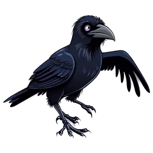 Cartoon Raven Character PNG Mgs PNG