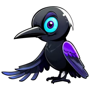 Cartoon Raven Png 05062024 PNG image