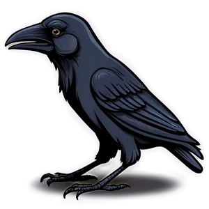 Cartoon Raven PNG 29