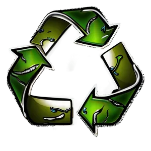 Cartoon Recycle Logo Png 06212024 PNG image