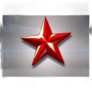 Cartoon Red Star PNG 58