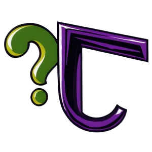 Cartoon Riddler Question Mark Png 06282024 PNG image