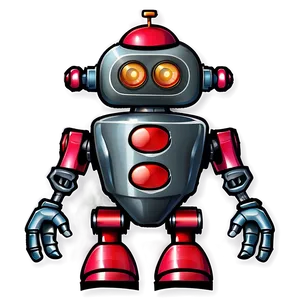 Cartoon Robots PNG 05062024