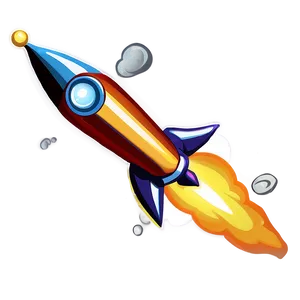 Cartoon Rocket Fire PNG Eyq PNG