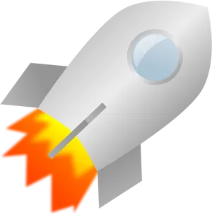 Cartoon Rocket Illustration PNG image