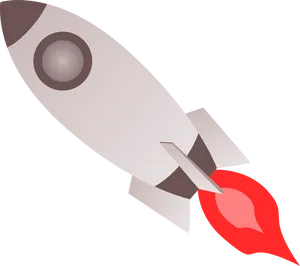 Cartoon Rocket Illustration PNG image