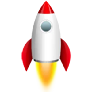 Cartoon Rocket Launching PNG image