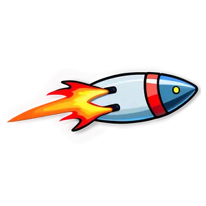 Cartoon Rocket Sticker Png Wvi PNG image