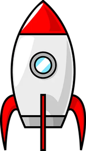 Cartoon Rocket Vector Illustration PNG image