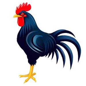 Cartoon Rooster Design PNG 77