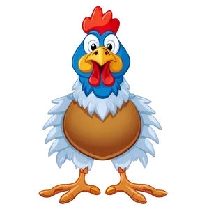 Cartoon Rooster Design PNG Bbo