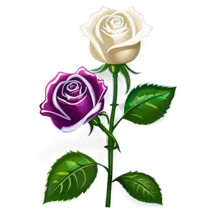 Cartoon Rose Clipart PNG Xxc6 PNG