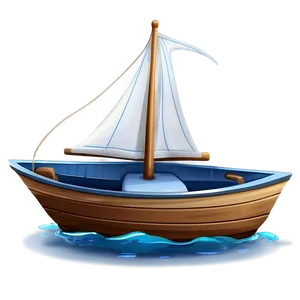 Cartoon Sailboat For Kids PNG Bft79
