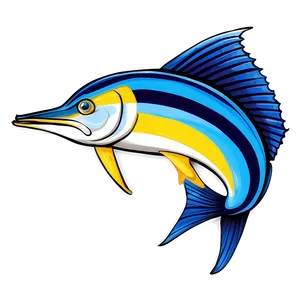 Cartoon Sailfish Drawing PNG Ouq