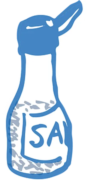 Cartoon Salt Shaker Graphic PNG image