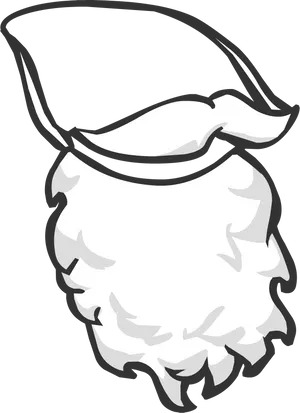 Cartoon Santa Claus Beard Hat PNG