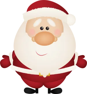 Cartoon Santa Claus Smiling PNG image
