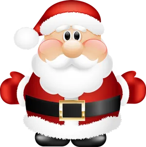 Cartoon Santa Claus Smiling