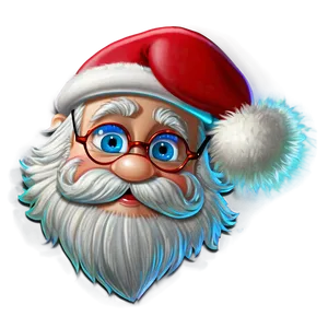 Cartoon Santa Glasses PNG Jtk2 PNG