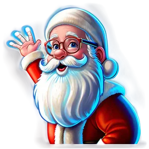 Cartoon Santa Glasses PNG Odw83 PNG