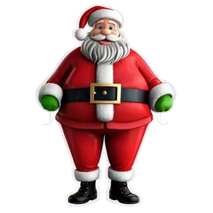 Cartoon Santa Outfit PNG Lxe24 PNG